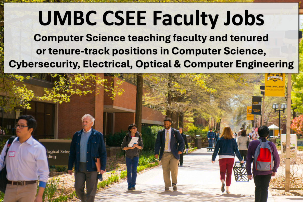 UMBC Faculty Jobs: Teaching and tenured or tenure-track positions in all areas; apply online